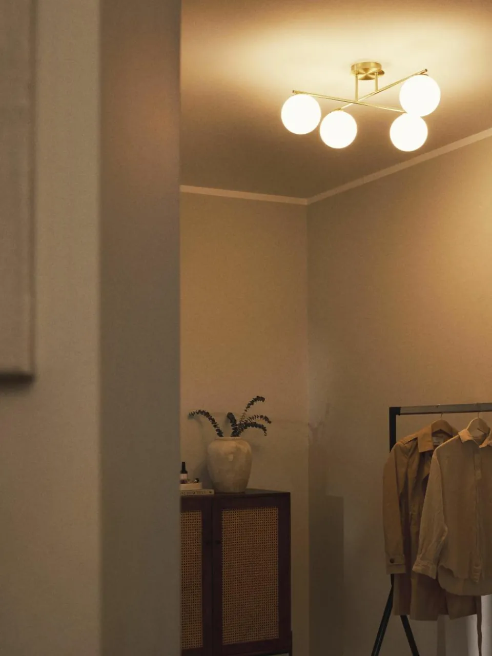 Plafondlamp Atlanta van opaalglas^Westwing Collection Hot