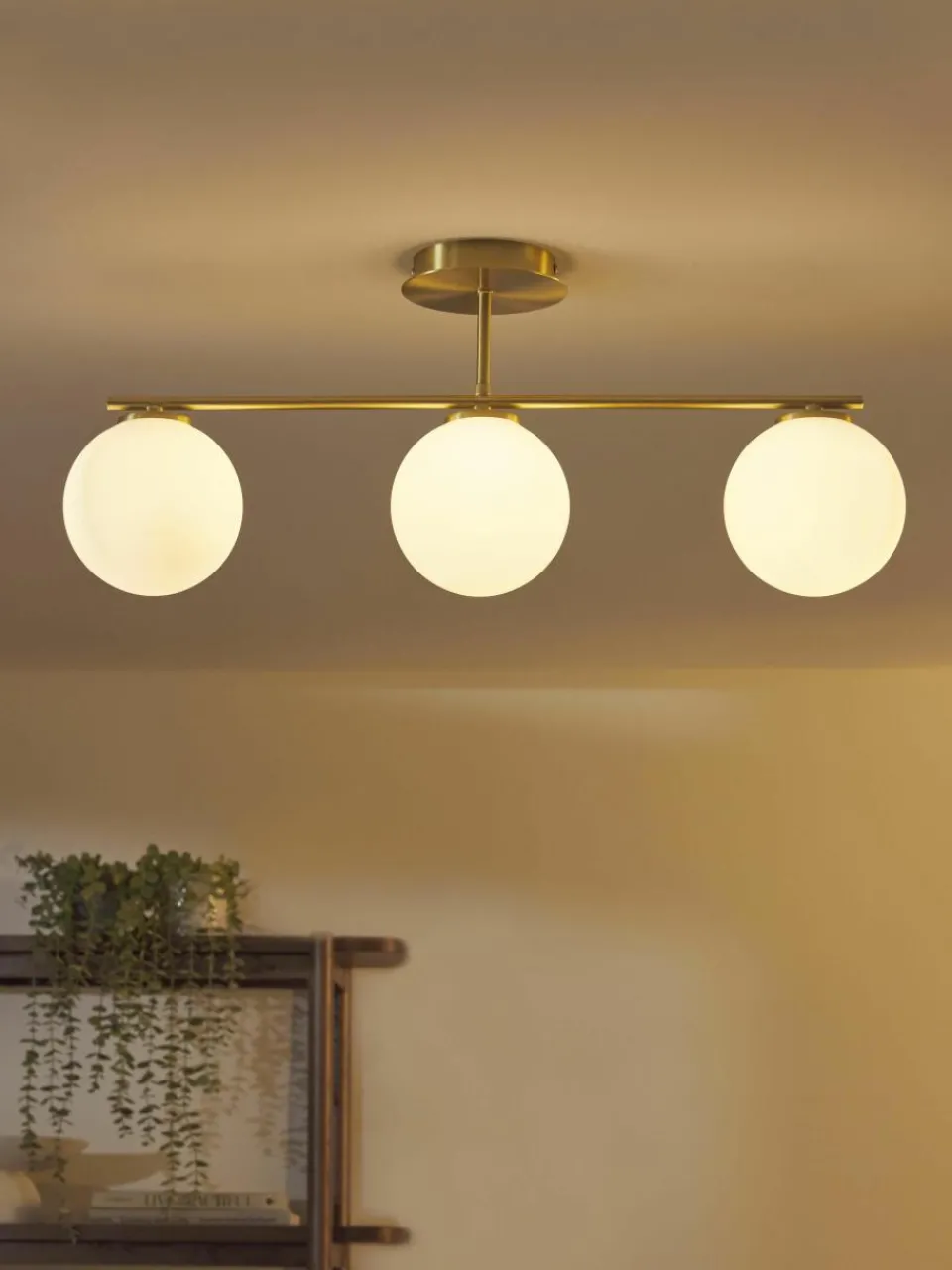 Plafondlamp Atlanta van opaalglas^Westwing Collection Online