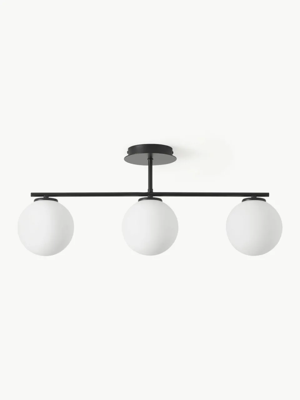 Plafondlamp Atlanta van opaalglas^Westwing Collection New