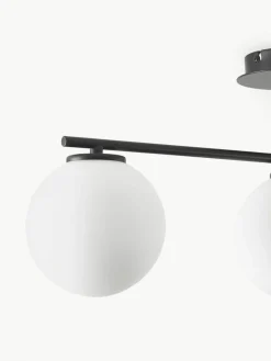 Plafondlamp Atlanta van opaalglas^Westwing Collection New