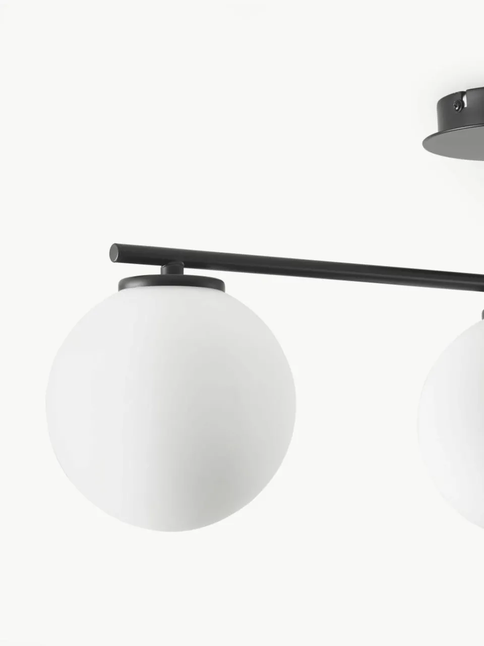 Plafondlamp Atlanta van opaalglas^Westwing Collection New