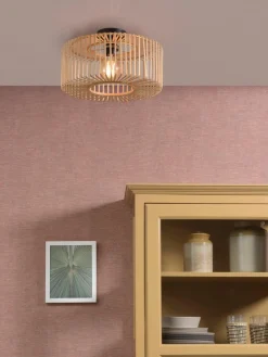 Plafondlamp Bromo van bamboehout^Good & Mojo Hot