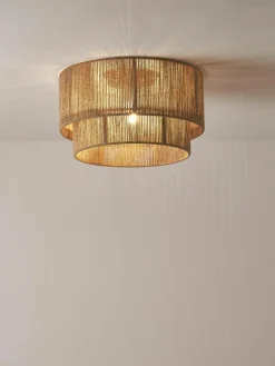 Plafondlamp Cecillia van jute^Westwing Collection Online