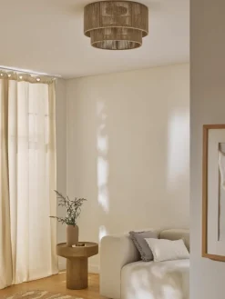 Plafondlamp Cecillia van jute^Westwing Collection Online