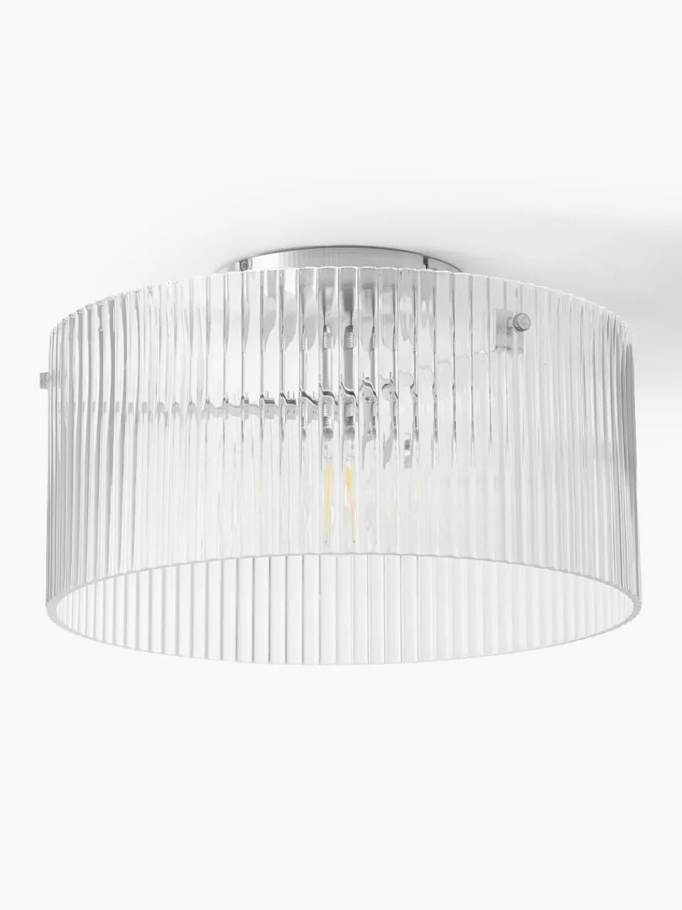 Plafondlamp Emmi van geribbeld glas^Westwing Collection Outlet