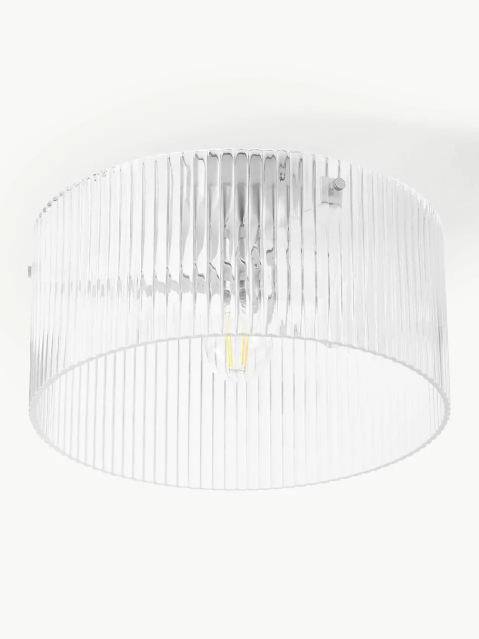 Plafondlamp Emmi van geribbeld glas^Westwing Collection Outlet