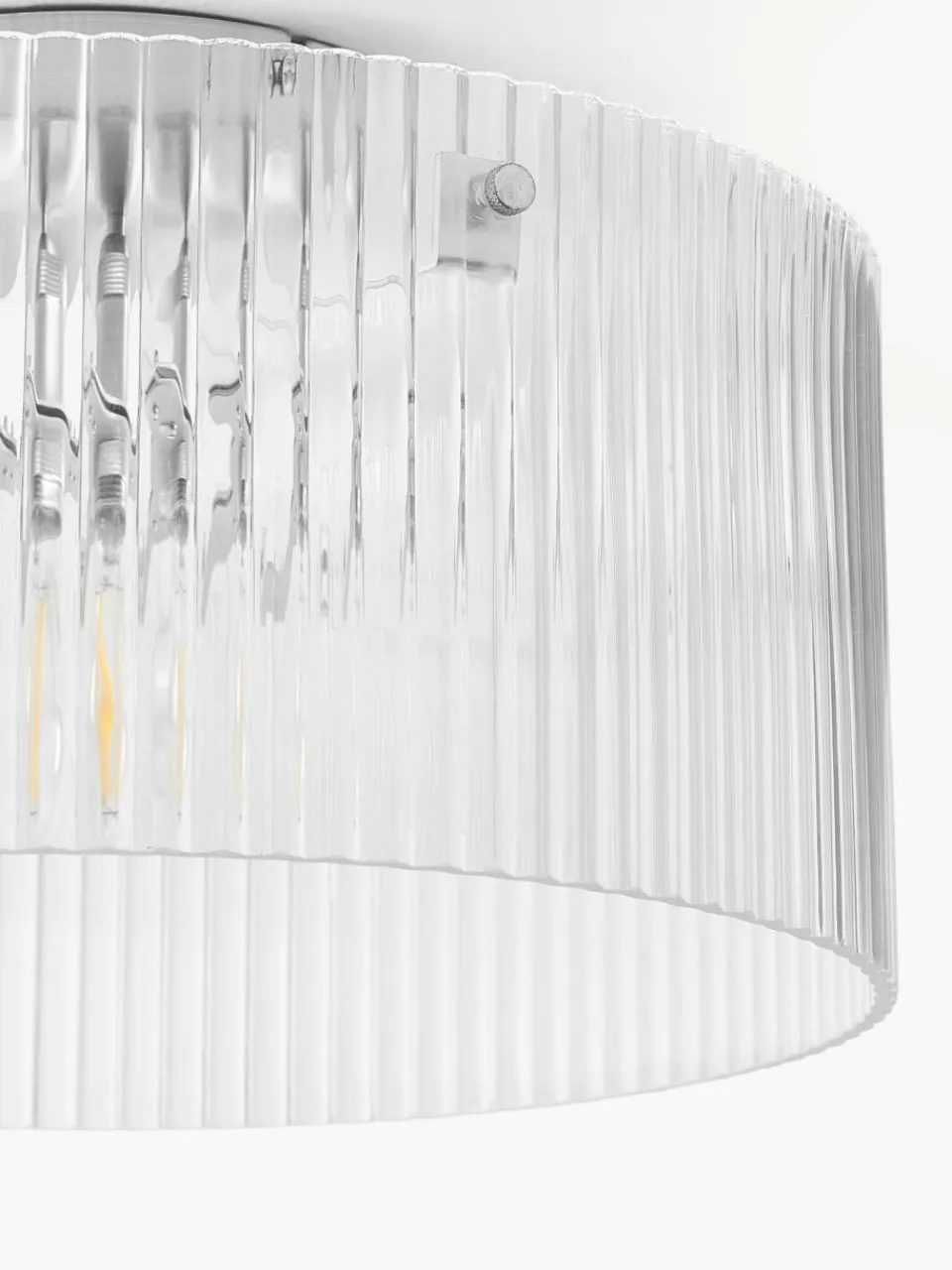 Plafondlamp Emmi van geribbeld glas^Westwing Collection Outlet