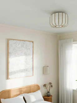 Plafondlamp Salma van bamboehout^Westwing Collection Discount