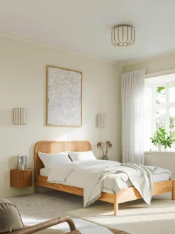 Plafondlamp Salma van bamboehout^Westwing Collection Discount