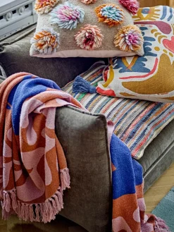 Plaid Atle met patroon^Bloomingville Online