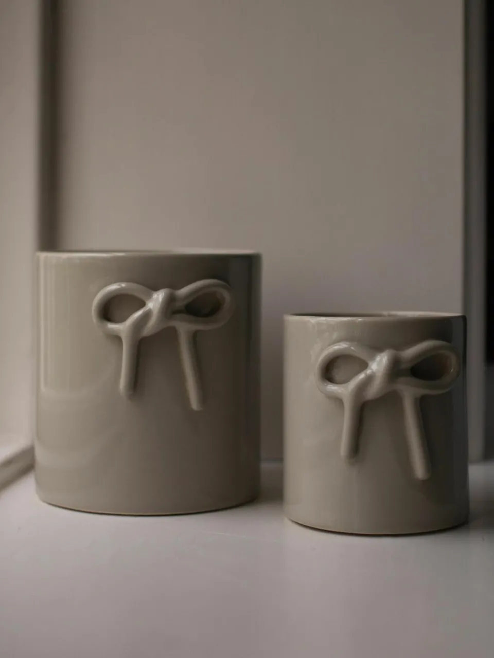 Plantenpot Bow van keramiek, H 11 cm^DBKD Best