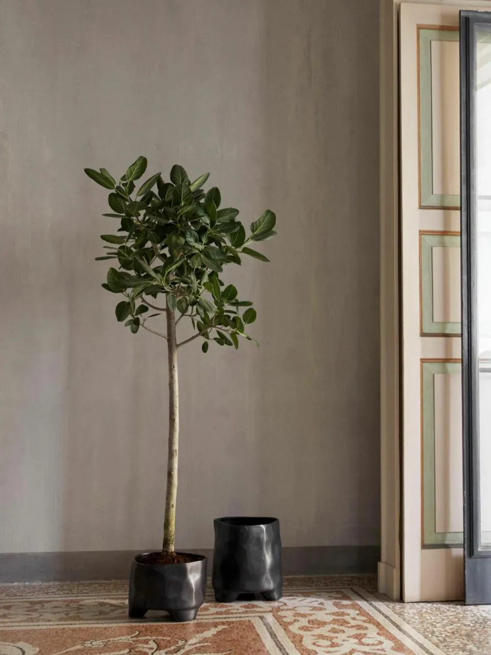 Plantenpot Esca van keramiek, H 21 cm^ferm LIVING Outlet