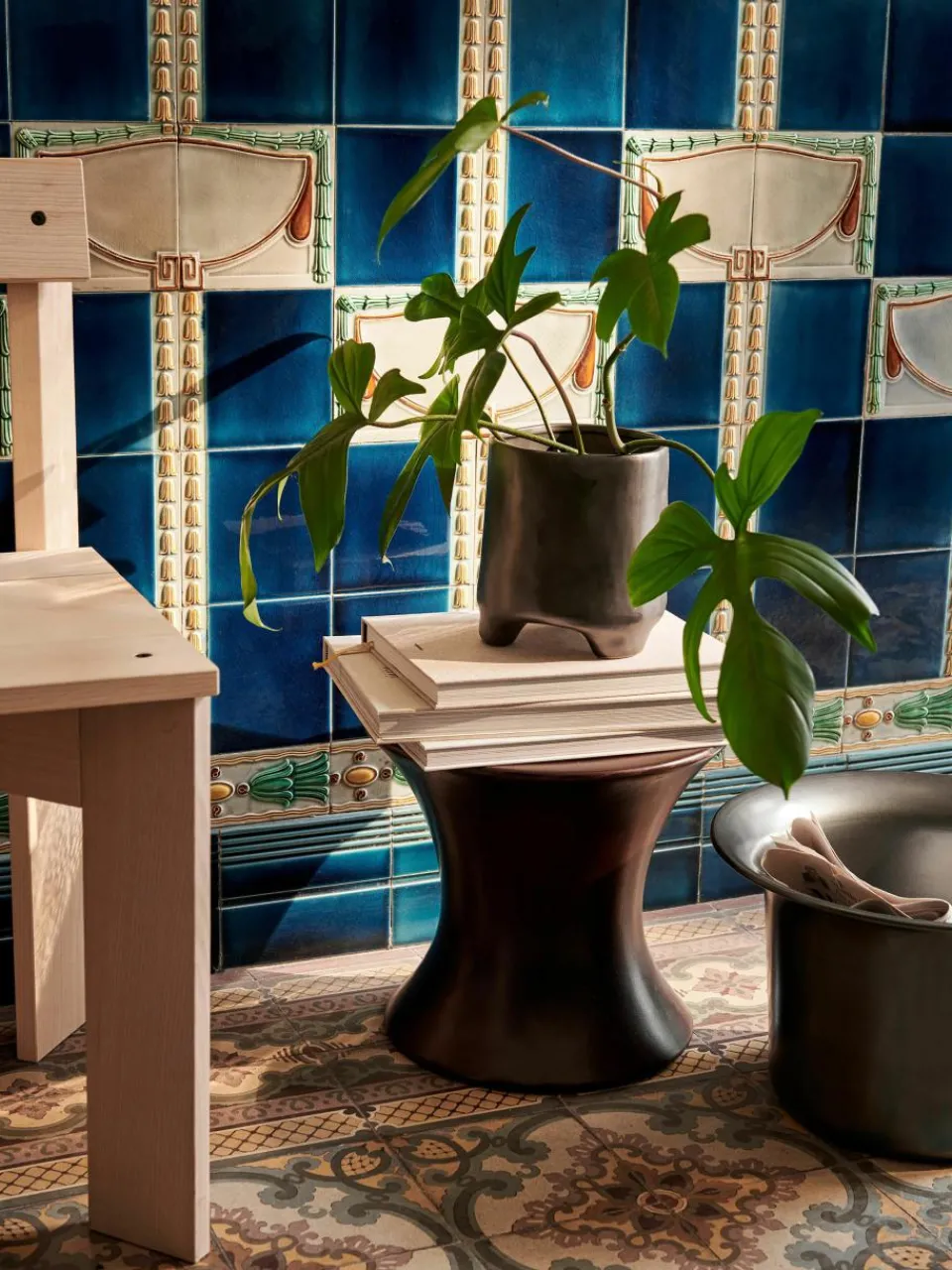 Plantenpot Esca van keramiek, H 21 cm^ferm LIVING Outlet