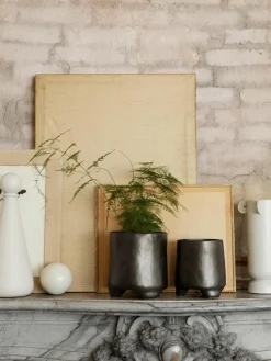 Plantenpot Esca van keramiek, H 18 cm^ferm LIVING Discount