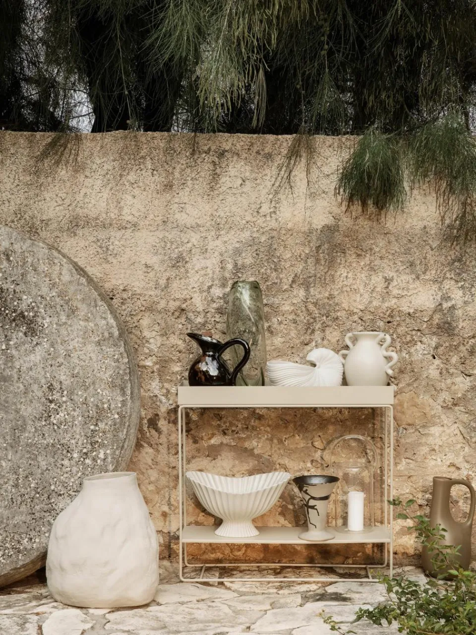 Plantenpot Plant Box met plank^ferm LIVING Hot