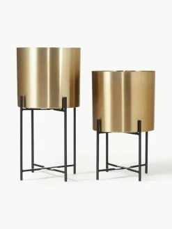 Plantenpotten Mina van metaal, set van 2^Westwing Collection Discount