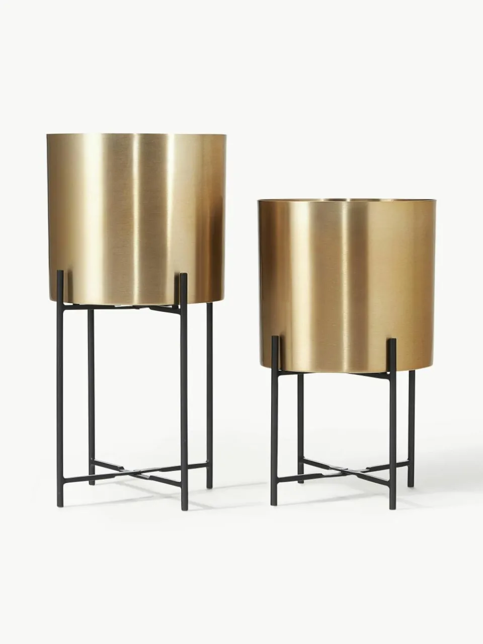 Plantenpotten Mina van metaal, set van 2^Westwing Collection Discount