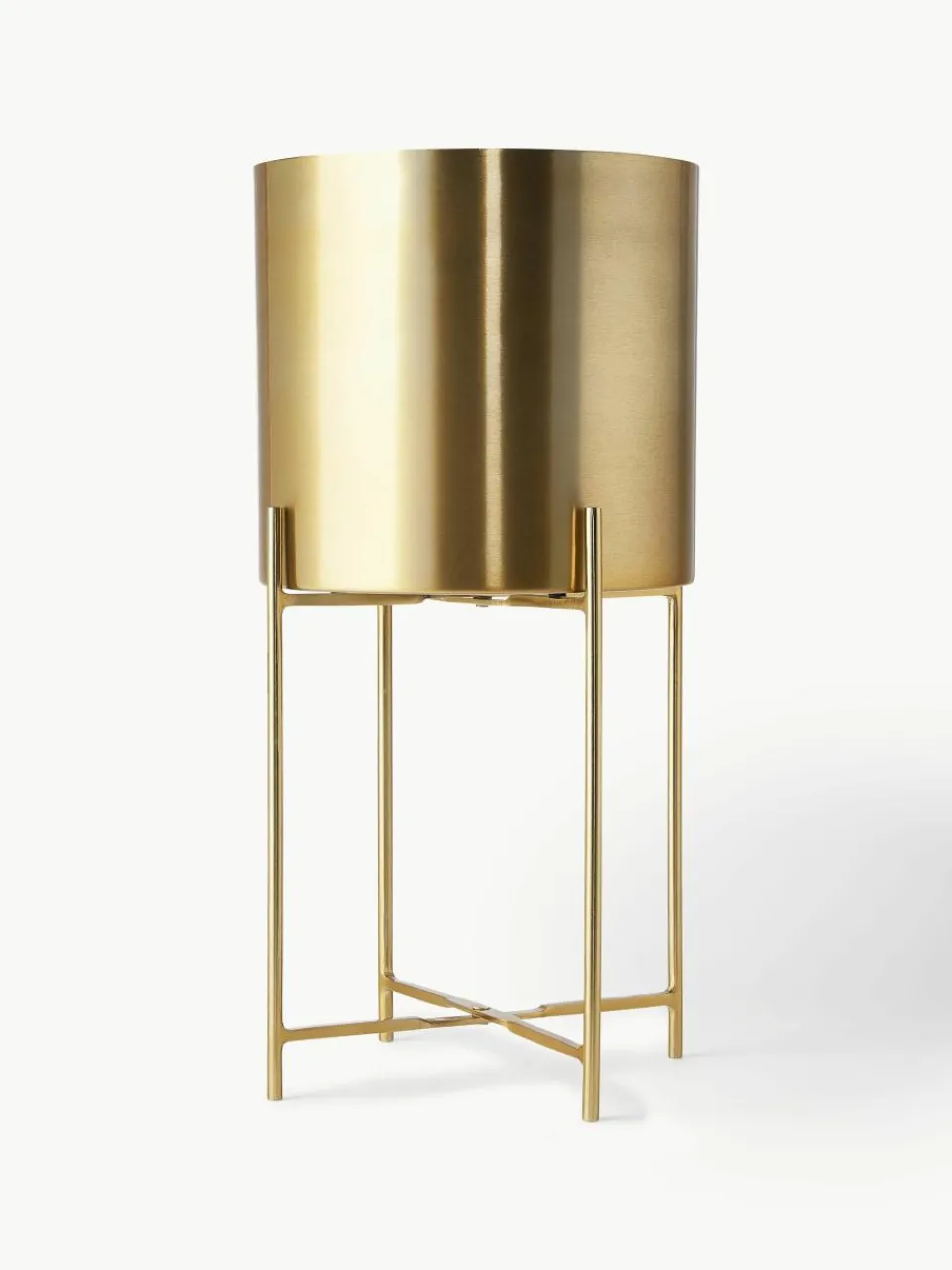 Plantenpotten Mina van metaal, set van 2^Westwing Collection Fashion