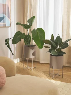 Plantenpotten Mina van metaal, set van 2^Westwing Collection Best