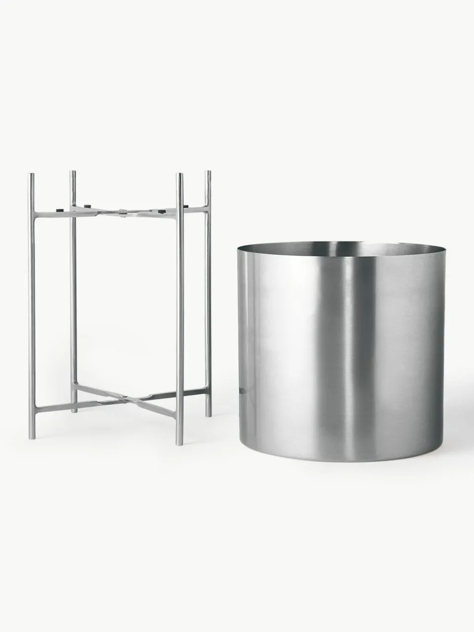 Plantenpotten Mina van metaal, set van 2^Westwing Collection New