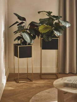 Plantenpottenset Leilani van metaal, set van 2^Westwing Collection Best