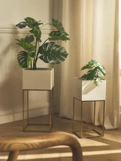 Plantenpottenset Palesa van metaal, set van 2^Westwing Collection Clearance