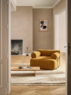 Pluizig hoogpolig vloerkleed Dreamy met franjes^Westwing Collection Best