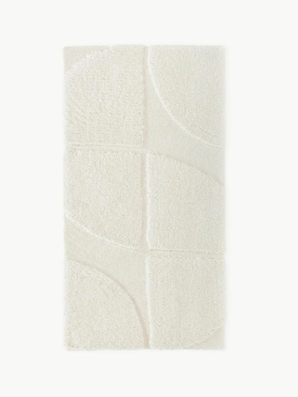 Pluizig hoogpolig vloerkleed Jade met een verhoogde hoog-laag structuur^Westwing Collection Clearance