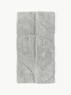 Pluizig hoogpolig vloerkleed Jade met een verhoogde hoog-laag structuur^Westwing Collection Outlet
