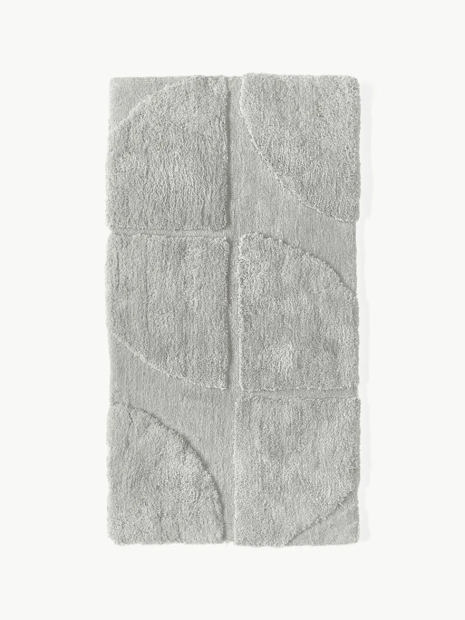 Pluizig hoogpolig vloerkleed Jade met een verhoogde hoog-laag structuur^Westwing Collection Outlet