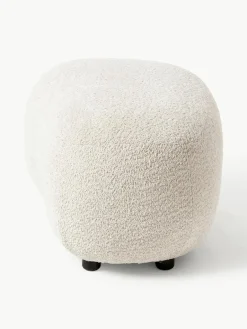 Poef Alba uit teddy-bouclé^Westwing Collection Sale