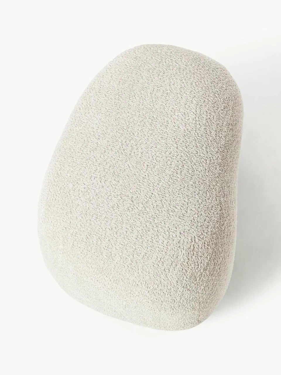 Poef Alba uit teddy-bouclé^Westwing Collection Sale