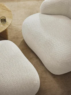 Poef Alba uit teddy-bouclé^Westwing Collection Sale
