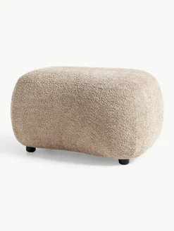 Poef Alba uit teddy-bouclé^Westwing Collection Best