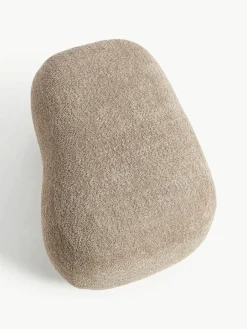 Poef Alba uit teddy-bouclé^Westwing Collection Best