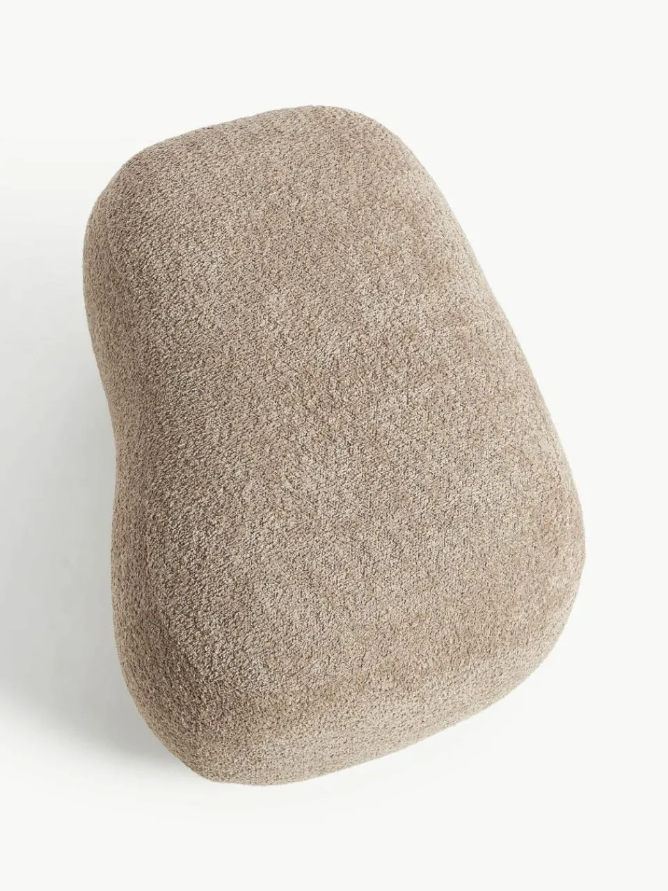Poef Alba uit teddy-bouclé^Westwing Collection Best