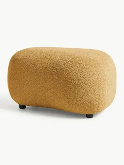 Poef Alba uit teddy-bouclé^Westwing Collection Fashion