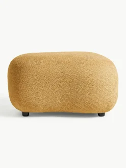 Poef Alba uit teddy-bouclé^Westwing Collection Fashion