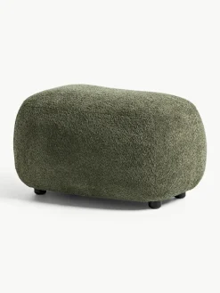 Poef Alba uit teddy-bouclé^Westwing Collection Online