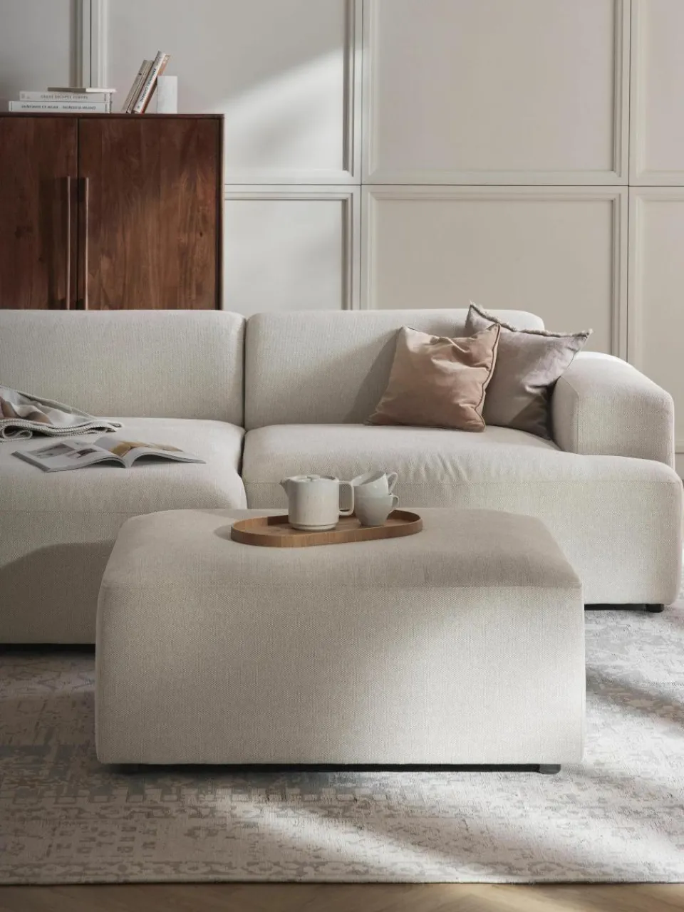 Poef Melva, B 99 x D 72 cm^Westwing Collection Sale