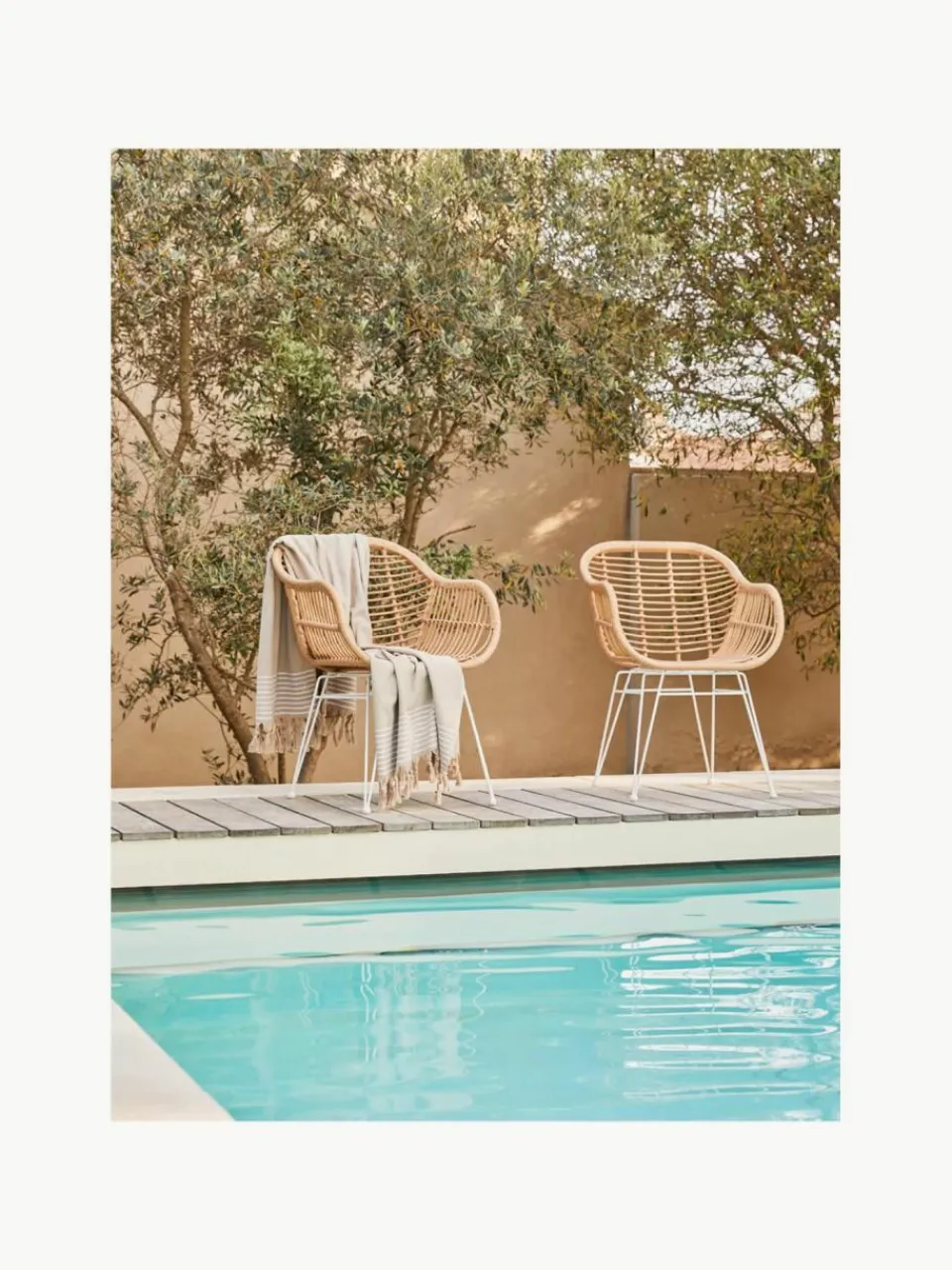 Polyrotan armstoelen Costa, 2 stuks^Westwing Collection Online