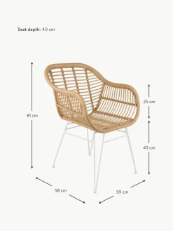 Polyrotan armstoelen Costa, 2 stuks^Westwing Collection Online