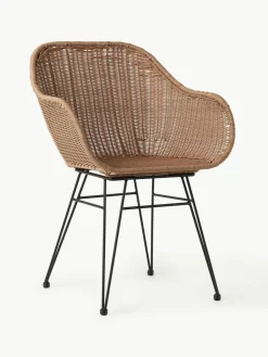 Polyrotan armstoelen Costa, 2 stuks^Westwing Collection Best