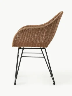 Polyrotan armstoelen Costa, 2 stuks^Westwing Collection Best