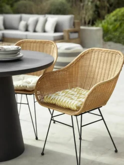 Polyrotan armstoelen Costa, 2 stuks^Westwing Collection Best