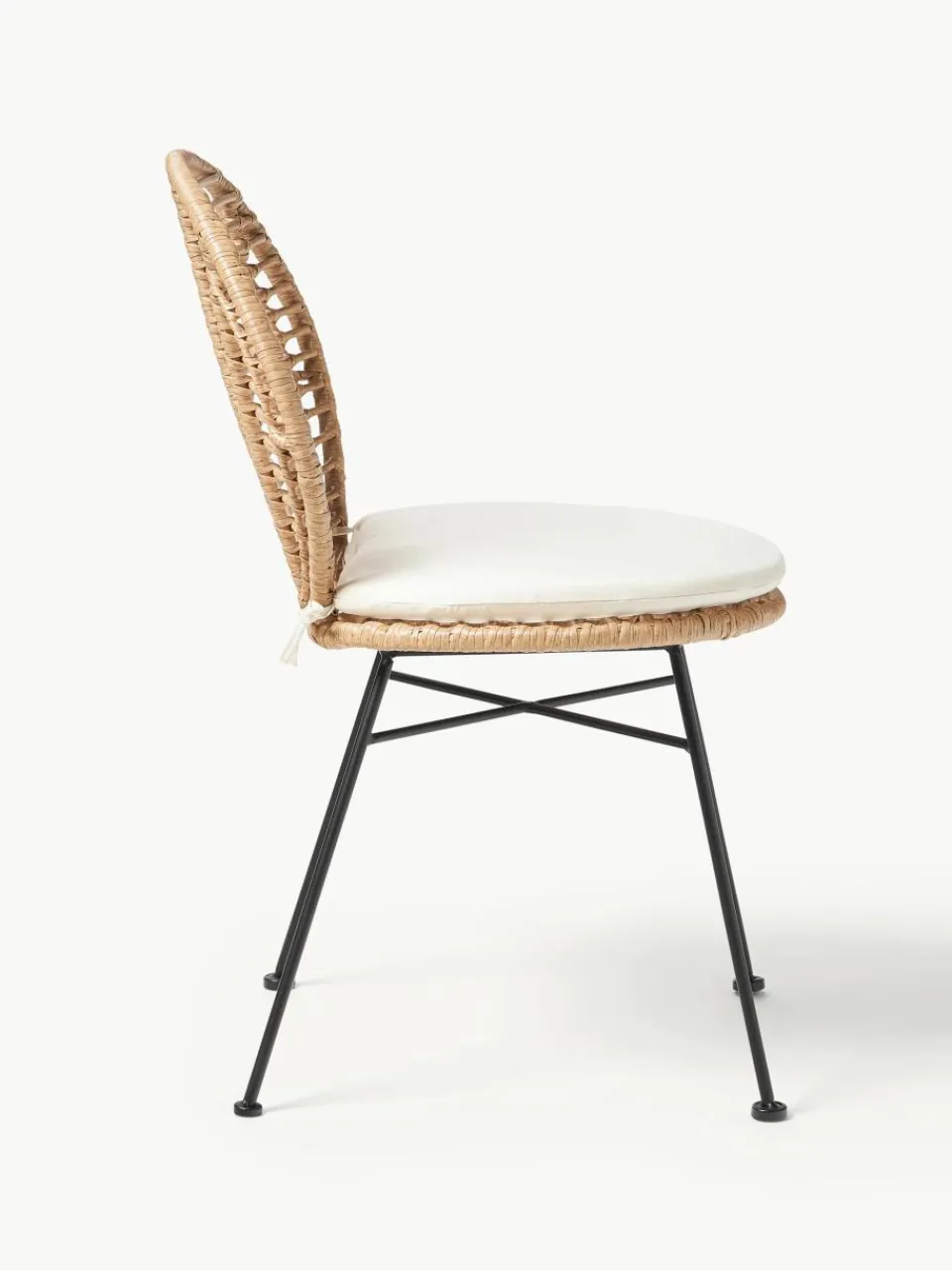 Polyrotan stoelen Cordula met stoelkussen, 2 stuks^Westwing Collection Outlet