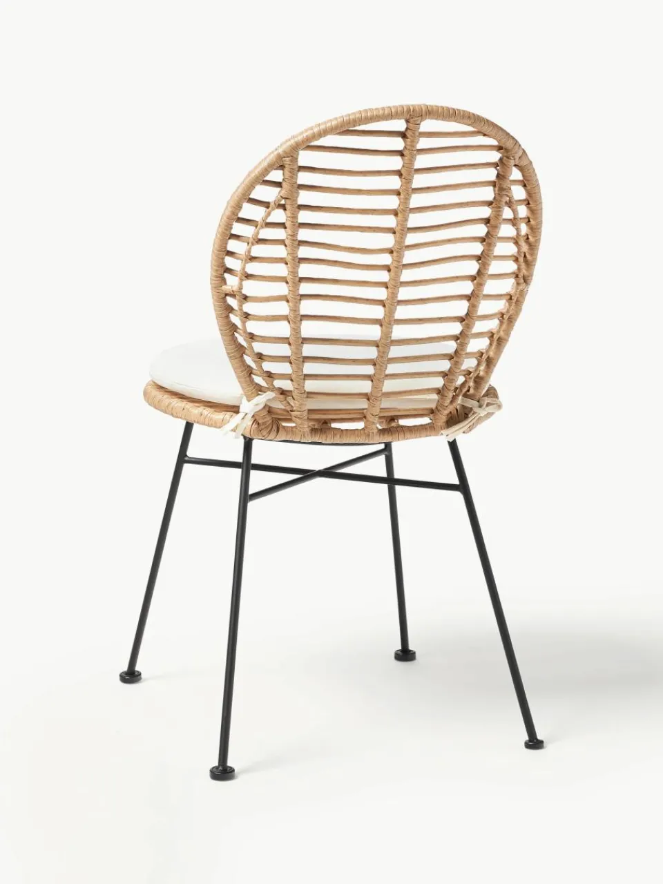Polyrotan stoelen Cordula met stoelkussen, 2 stuks^Westwing Collection Outlet