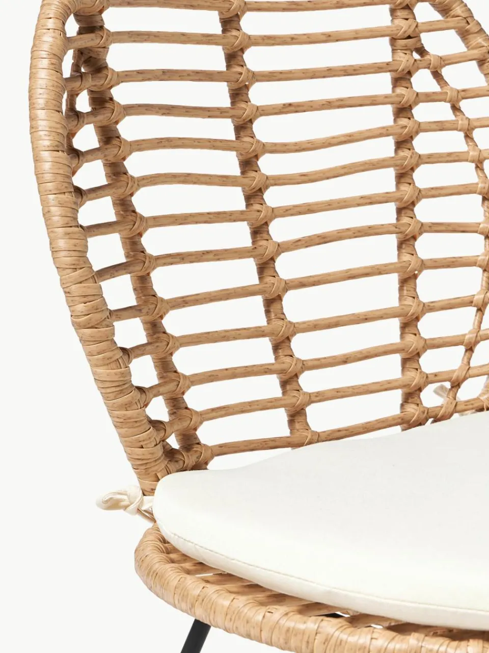 Polyrotan stoelen Cordula met stoelkussen, 2 stuks^Westwing Collection Outlet