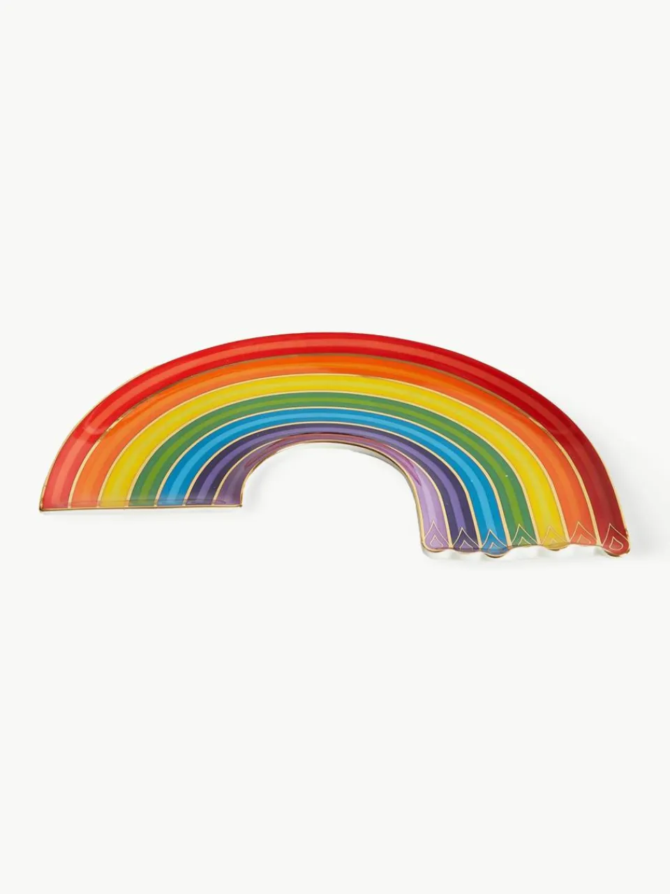 Porselein decoratief dienblad Rainbow met goudkleurig^Jonathan Adler Hot