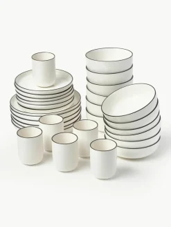 Porselein serviesset Facile, 6 personen (30-delig)^Westwing Collection Fashion